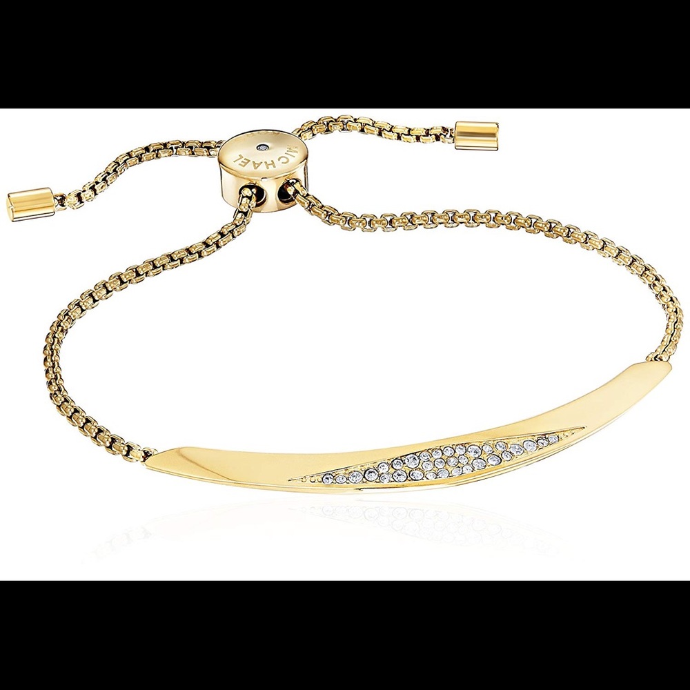Michael Kors Brilliance Gold Pave Crystal Bracelet